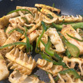 22mikmikneko's cooksnap of when they made たけのことピーマンの生姜醤油おかか和え♪.