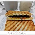 ちょこ☆ちょこ's cooksnap of when they made 新しい朝が来た！朝カレー★ホットサンド.