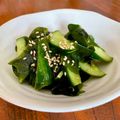 とらもふ's cooksnap of when they made きゅうりとわかめの旨塩ナムル.