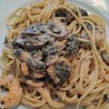 Poochcook's cooksnap of when they made 簡単激ウマ岩のりときのこのクリームパスタ.