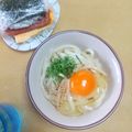 2児ママみきてぃ's cooksnap of when they made 冷凍うどんで☆釜玉うどん☆簡単ランチに.
