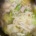おいしいものを作り隊's cooksnap of when they made 豚肉とキャベツのみそ鍋（1人用）.