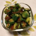 fumika4528's cooksnap of when they made オクラと梅干しの和え物.
