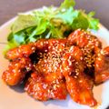 moeoke's cooksnap of when they made 簡単10分で揚げない♫ヤンニョムチキン.