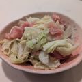 新妻あや's cooksnap of when they made 簡単♪温キャベツと生ハムのシーザーサラダ.