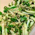 はちみつかなこ's cooksnap of when they made ✿きゅうりと青じそのゴマ酢和え✿.