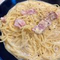 パッシーユ's cooksnap of when they made 簡単！うどんdeカルボナーラ.