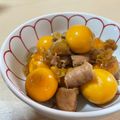 クックCXJNWU☆'s cooksnap of when they made 居酒屋　鶏もつ　キンカン　玉ひも　煮付け.