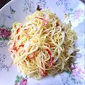 悠LOVE航's cooksnap of when they made 簡単カニカマもやし焼きそば☆娘大好き♪.