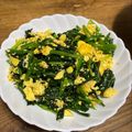 もたいФωФ's cooksnap of when they made 脱・炒め物♪ほうれん草と卵のサラダ.