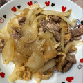 my7033's cooksnap of when they made 簡単メイン☆豚こま油揚げのすき焼き風炒め.