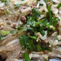 あゆたっくん's cooksnap of when they made モヤシ、ニラ、春雨とひき肉の炒め物♡.