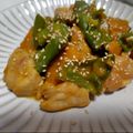 fu♪♪'s cooksnap of when they made かぼちゃとチキンの味噌バター炒め.