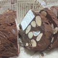 mitigaeru's cooksnap of when they made ざくざくナッツのチョコレートサラミ.