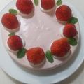 roll21's cooksnap of when they made ひな祭りにも♡苺のレアチーズケーキ.