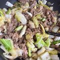 あやか苺's cooksnap of when they made 白菜大量消費☆牛バラ肉と白菜の卵とじ丼.
