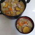 クックDFMSXR☆'s cooksnap of when they made 具だくさんの汁物●さつまいもの豚汁.