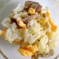 あやましゃ's cooksnap of when they made 舞茸美味しい！キャベツ＆いり卵のサラダ.