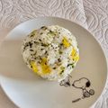 スーパーリンクス's cooksnap of when they made 沢庵とひろし（青菜のふりかけ）のおにぎり.