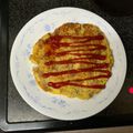 gun1964's cooksnap of when they made お惣菜コロッケでジャーマンオムレツ風.