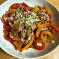 1108emi's cooksnap of when they made 簡単夏の夕飯！パプリカ豚肉の黒酢野菜炒め.