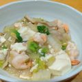 ちーまぐ's cooksnap of when they made 白菜たっぷり！海老と豆腐の中華あんかけ.
