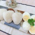 みっちゃん❇️68's cooksnap of when they made ☆塩麹おにぎりと塩麹の半熟卵♬.