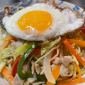 ★なみ☆'s cooksnap of when they made いつものソース焼きそばに～目玉焼きを～.