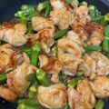 はる's cooksnap of when they made 鶏とオクラのネバネバ甘酢炒め.