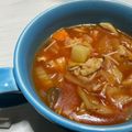 mahotere's cooksnap of when they made ごろごろ野菜のチキンミネストローネ.