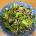 ママメイン！時々子供's cooksnap of when they made もやしキャベツ豚こまの簡単野菜炒め.