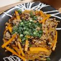 ♡YKitchen♡'s cooksnap of when they made マロニーちゃんと挽き肉のピリ辛炒め煮.