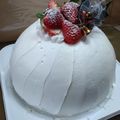 ひろちゃん☆ママ's cooksnap of when they made 誕生日・クリスマスに☆簡単ドームケーキ。.