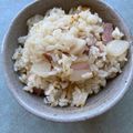Moggieneko's cooksnap of when they made 味染みで美味！豚バラと大根の炊き込みご飯.