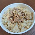 NEKOほっぺ's cooksnap of when they made 大豆たっぷり＊納豆きなこ＊.