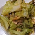 ヨシヨッシー's cooksnap of when they made 春キャベツとアスパラの玉子炒め.