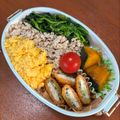 ちっぴっぴ☆'s cooksnap of when they made 鶏そぼろの三色丼.