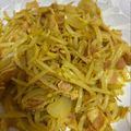 emiqun's cooksnap of when they made 節約食材！もやしとベーコンのカレー炒め.