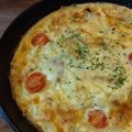 ばたみそーぱん☆'s cooksnap of when they made スキレットで★キッシュ風オープンオムレツ.