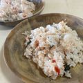 papikun's cooksnap of when they made 中途半端に残った福神漬けでごま油香る炒飯.