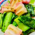U☆kaoru's cooksnap of when they made 蒲鉾と小松菜のソテー.