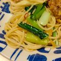 ナカミチ's cooksnap of when they made 我が家の定番パスタ 小松菜ペペロンチーノ.