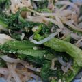きゃろり's cooksnap of when they made ゴマ香る★もやし＆レタスシャキっとサラダ.
