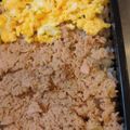 あゆたっくん's cooksnap of when they made 三色おさかなソーセージそぼろ丼.