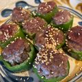 akarin26's cooksnap of when they made 我が家のピーマンの肉詰め♪.