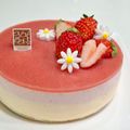 くみくまちゃん's cooksnap of when they made いちごムースとレアチーズケーキ.