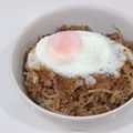 ゆ→ちむ❦180SX's cooksnap of when they made 失敗なしそぼろ丼☆モヤシ☆ひき肉☆お弁当.