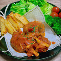 のんべぇヒロ's cooksnap of when they made 煮込みハンバーグ トマト缶で簡単.