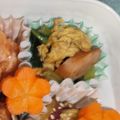 ちゃちゅ2's cooksnap of when they made お弁当に❤小松菜と卵ウインナーのマヨ醤油.