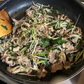 こむきむこ's cooksnap of when they made もやし炒め、ニラ、舞茸、豚バラ肉.